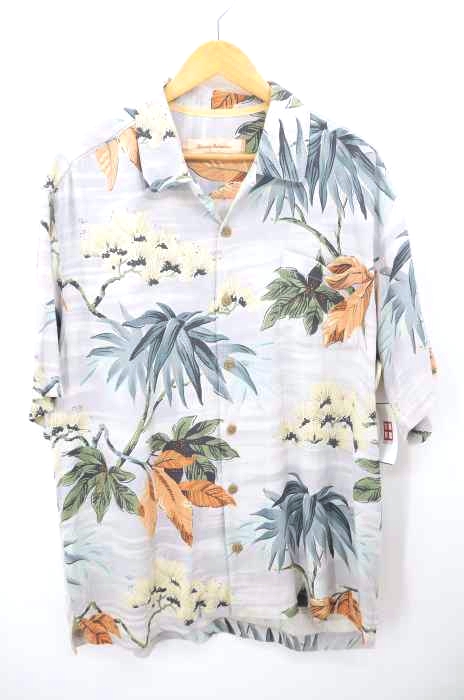 Tommy Bahama(トミーバハマ) シルク100 トロピカル柄アロハシャツ メンズ import:L import:L