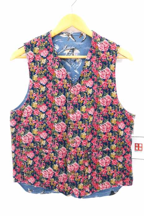 Engineered Garments （エンジニアードガーメンツ） 花柄 リバーシブル 6Bベスト メンズ トップス ベスト・ジレ