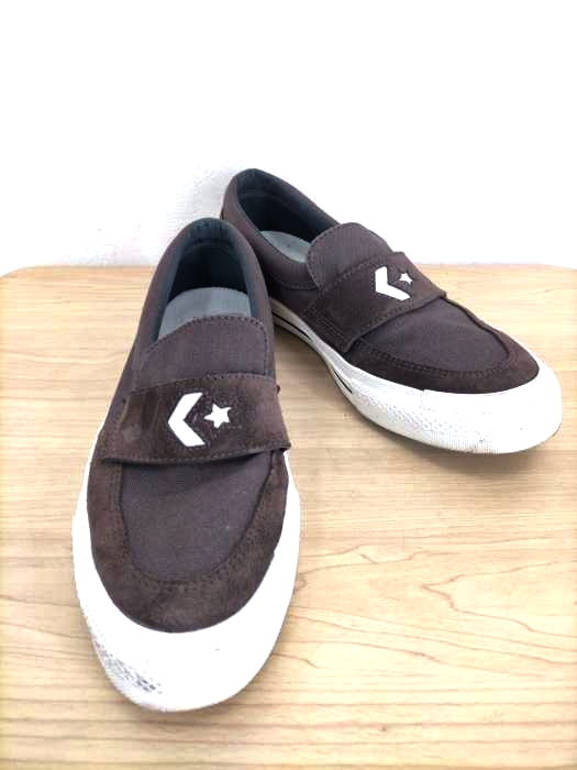 CONVERSE SKATEBOARDING(コンバーススケートボーディング) CS LOAFER SK BROWN CHEVRON & STAR シェブロンスター メンズ JPN:25.5 JPN:25.5