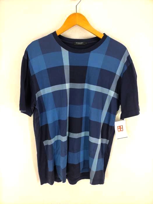 BLACK LABEL CRESTBRIDGE(ブラックレーベルクレストブリッジ) クレストブリッジチェック クルーネックT メンズ JPN：L JPN：L