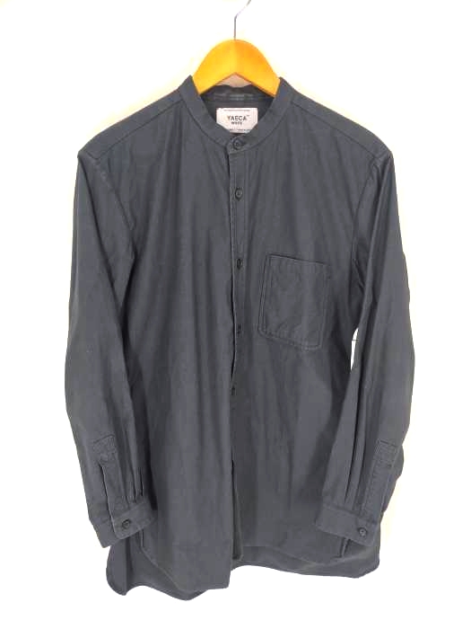YAECA（ヤエカ） BUTTON SHIRT STAND COLLAR LONG メンズ トップス カジュアルシャツ