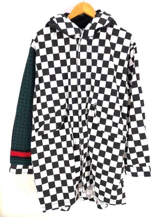 WHIZ LIMITED(ウィズリミテッド) 13AW チェッカー切替デザインロングコート メンズ JPN：M JPN：M