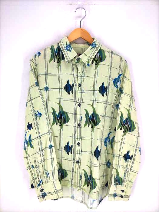 DIESEL(ディーゼル) 総柄コットンシャツ」 メンズ import：M import：M