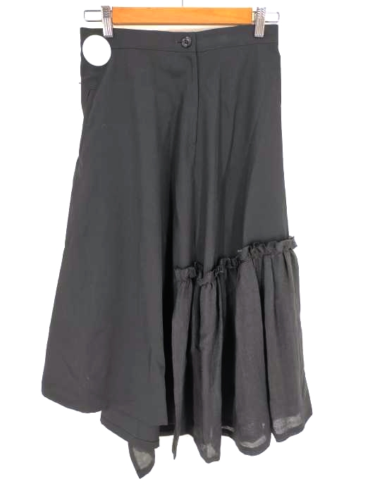 Y’s（ワイズ） 20AW GABARDINE GATHER SLIT SKIRT レディース スカート その他スカート