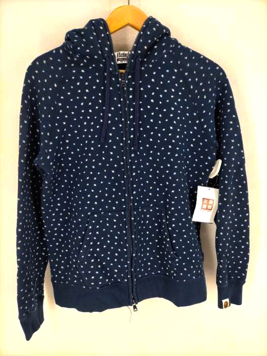 A BATHING APE(アベイシングエイプ) 星総柄 ジップアップパーカー レディース JPN：S JPN：S