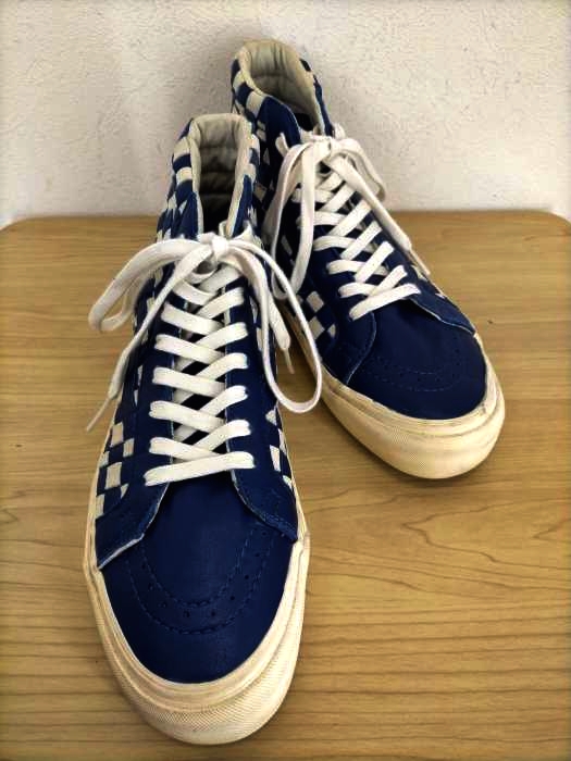 VANS VAULT(バンズボルト) SK8HI レザーチェッカーハイカットスニーカー メンズ 表記無 表記無
