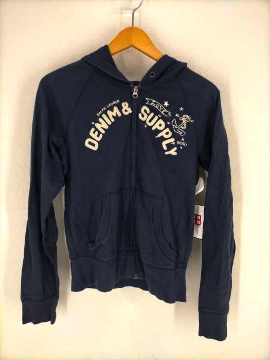 DENIM&SUPPLY RALPH RAUREN（デニムアンドサプライラルフローレン） ワッペン刺繍ジップアップパーカー レディース トップス パーカー