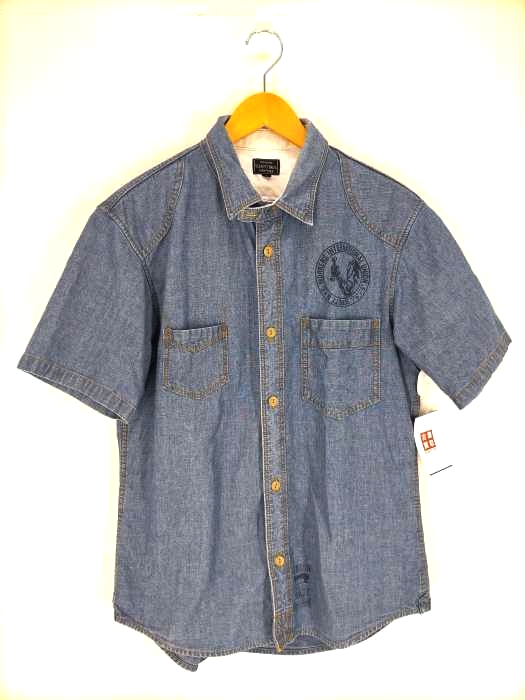 Schott(ショット) シャンブレー 半袖ワークシャツ メンズ JPN:L JPN:L