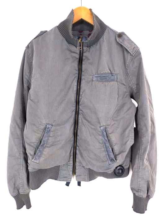 DIESEL(ディーゼル) 加工ナイロン混 ジップアップブルゾン メンズ import：XL import：XL