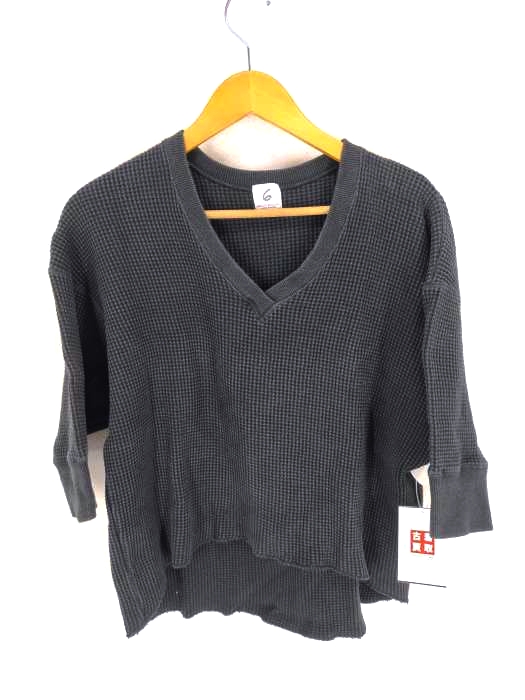 6 BEAUTY & YOUTH UNITED ARROWS(ロクビューティーアンドユースユナイテッドアローズ) THERMAL V NECK 6SLEEVE 2 レディース FREE FREE