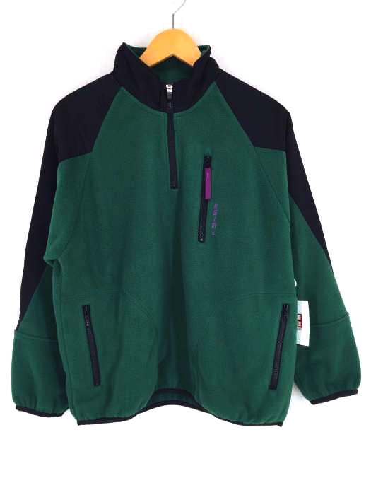 X-girl(エックスガール) HALF ZIP FLEECE DRESS ナイロン切替フリースジャケット レディース アウター ジャケット