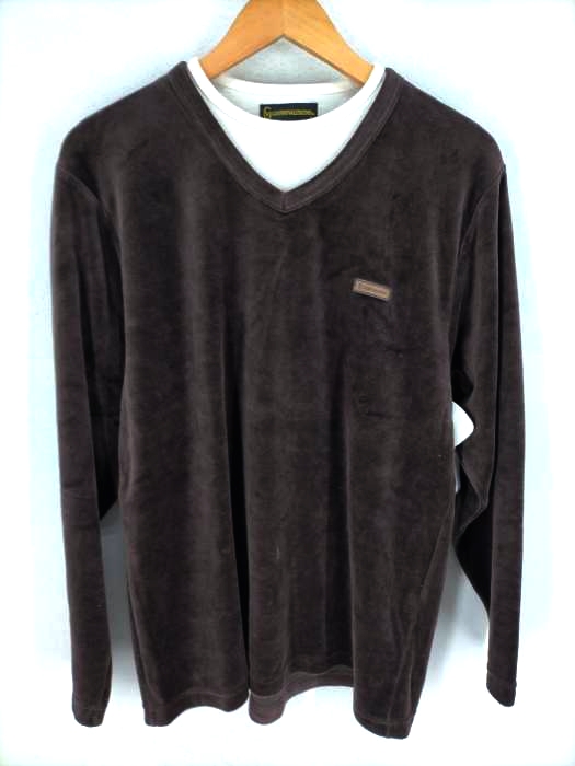 GIANNI VALENTINO(ジャンニヴァレンティノ) レイヤード ベロアクルーネックカットソー メンズ JPN：L JPN：L