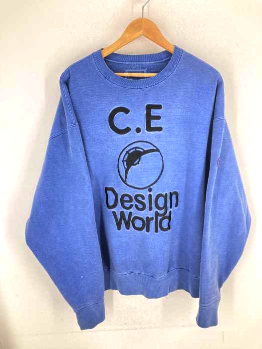 C.E（シーイー） 18AW DESIGN WORLD Crewneck Sweatshirt メンズ トップス スウェット・トレーナー