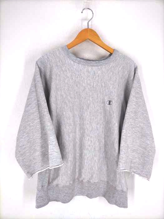 Champion（チャンピオン） ステッチピンク REVERSE WEAVE カットオフスウェット メンズ トップス スウェット・トレーナー