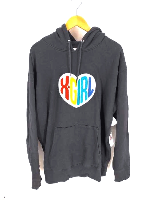 X-girl（エックスガール） HEART LOGO SWEAT HOODIE レディース トップス パーカー