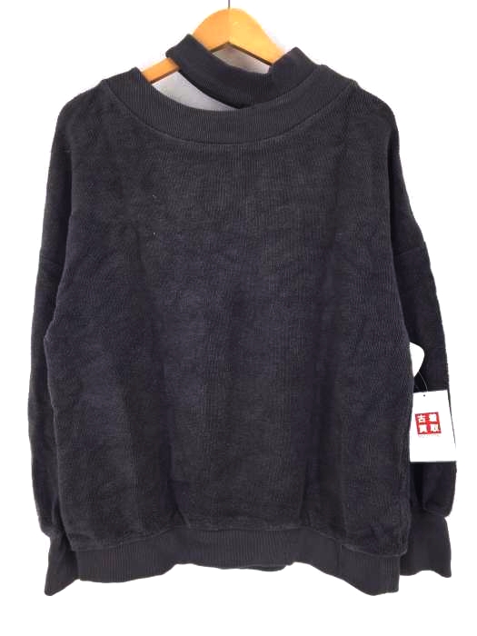 X-girl(エックスガール) DISTRESSED COLLAR TOP レディース トップス スウェット・トレーナー