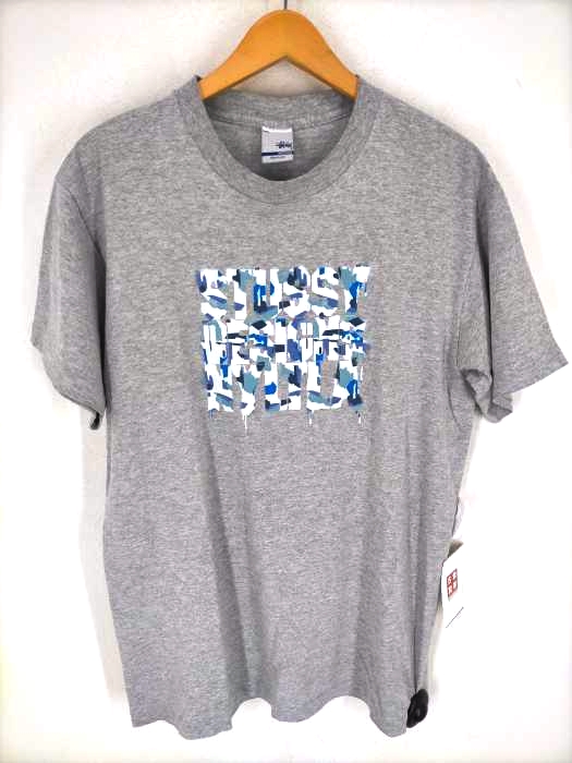 Stussy(ステューシー) カモ柄ロゴプリントTシャツ made in usa メンズ JPN：M JPN：M