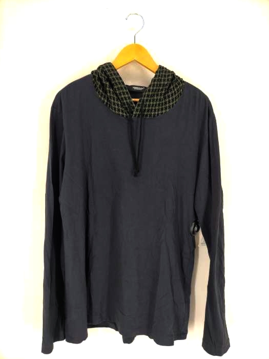 UNDERCOVER(アンダーカバー) 小紋チェックフード付ロンTEE メンズ JPN：4 JPN：4