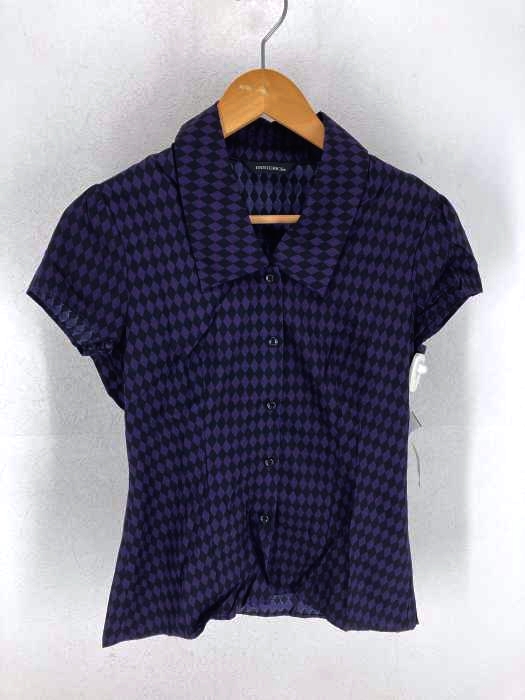 HYSTERIC GLAMOUR(ヒステリックグラマー) DIAMOND PATTERN総柄 半袖パフスリーブブラウス レディース FREE