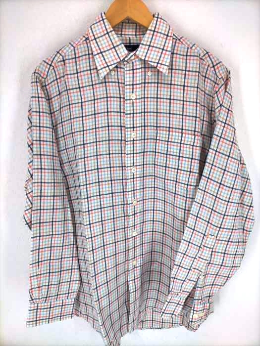 346 BROOKS BROTHERS(ブルックスブラザーズ) リネン チェック柄ボタンダウンシャツ メンズ JPN：S JPN：S