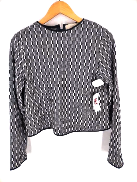 MAISON FLANEUR(メゾンフラネウール) 幾何学模様 カシミヤ混ニットセーター レディース JPN：38 JPN：38