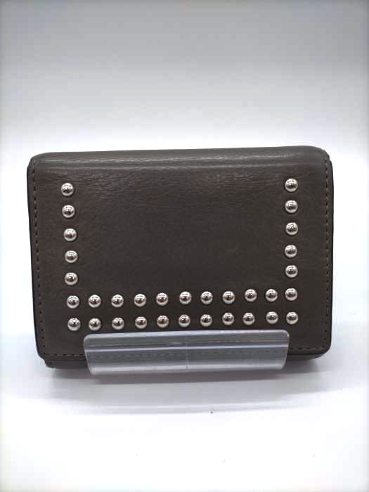 J&M Davidson(ジェイアンドエムデヴィッドソン) SMALL FOLDED WALLET WITH STUDS 3つ折り財布 メンズ  SMALL