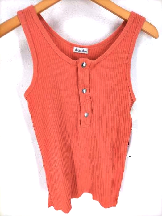 Steven Alan(スティーブンアラン) COTTON TERECO HENLEY NECK TANK TOP レディース FREE FREE