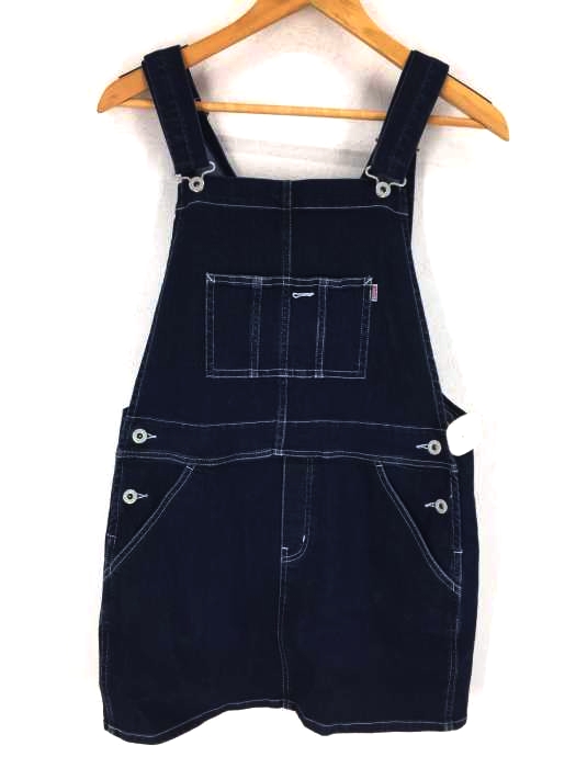 A BATHING APE(アベイシングエイプ) SQUARENECK DENIM DUNGAREE DRESS レディース  S