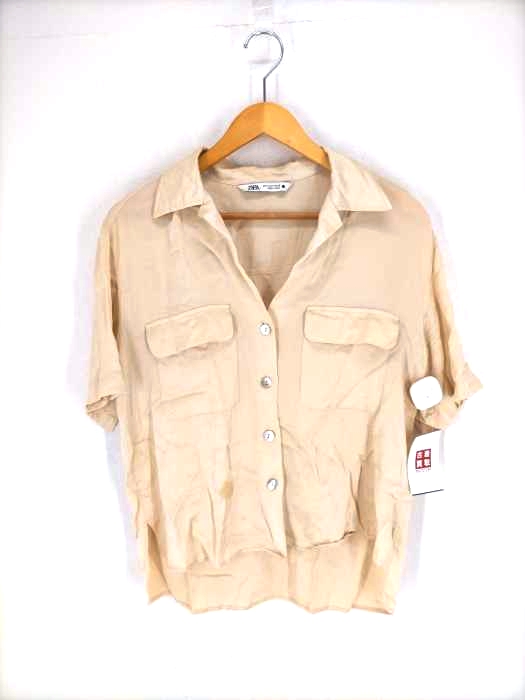 ZARA(ザラ) サテンシャツ レディース JPN：S JPN：S
