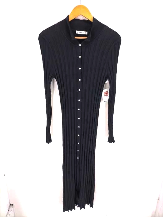 ZARA KNIT（ザラニット） RIBBED DRESS WITH POLO COLLAR レディース ワンピース その他ワンピース