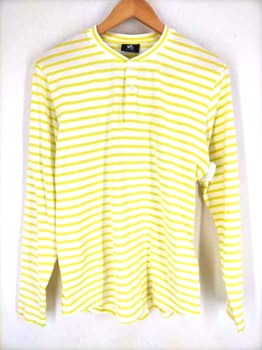 PS Paul Smith(ピーエスポールスミス) ヘンリーネック ボーダーカットソー メンズ JPN：L JPN：L