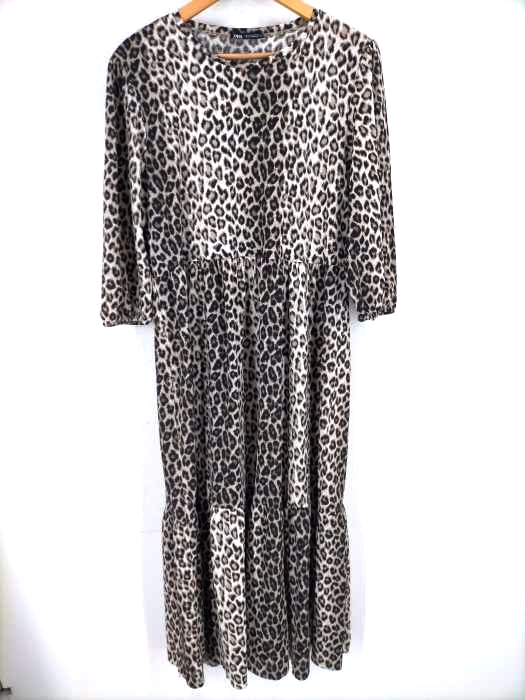 ZARA(ザラ) leopard print dress レディース import：L import：L