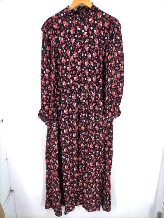 ZARA(ザラ) PRINTED MIDI DRESS レディース import：L import：L