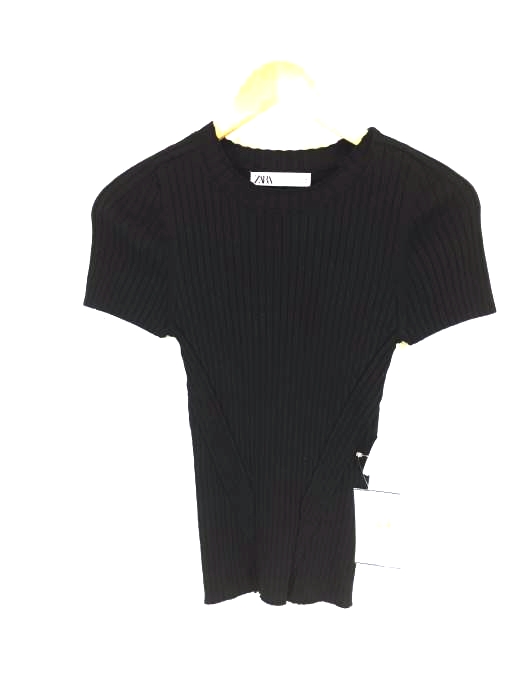 ZARA(ザラ) リブニットカットソー レディース import：S import：S
