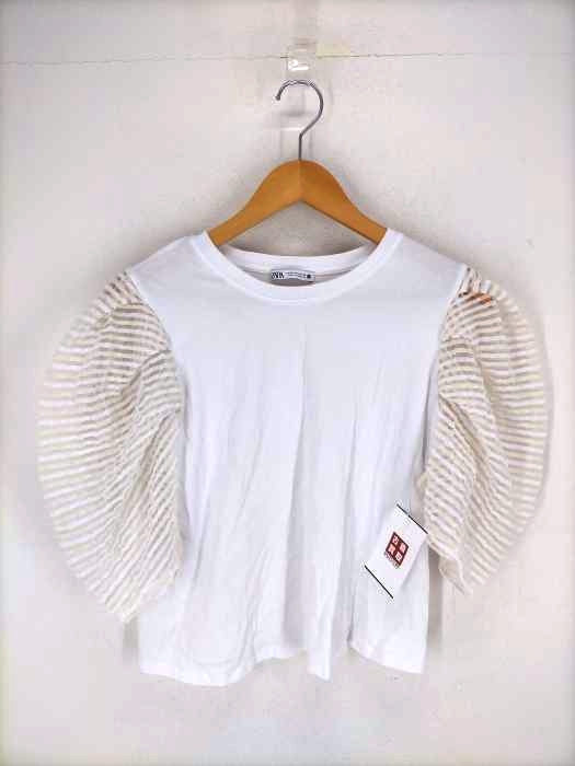 ZARA(ザラ) ruffled organza top レディース import:M import:M