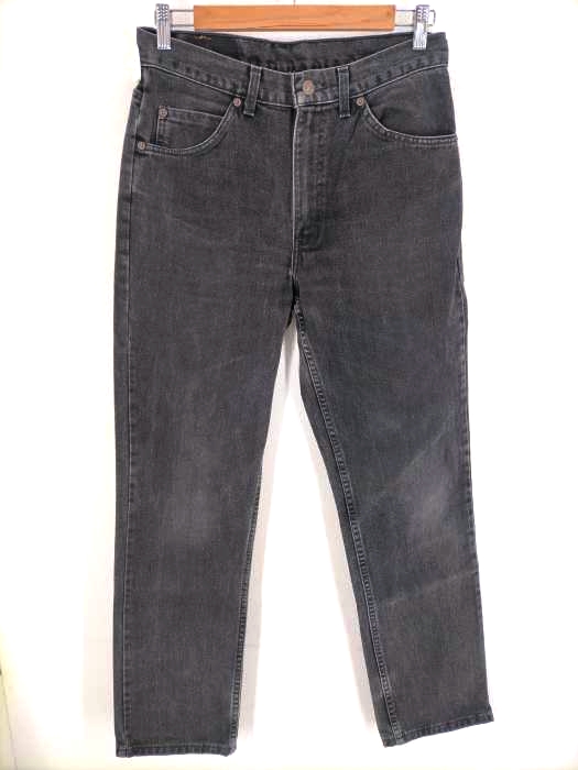 Levis（リーバイス） カナダ製  619 オレンジタブ ブラックデニムパンツ メンズ パンツ デニム