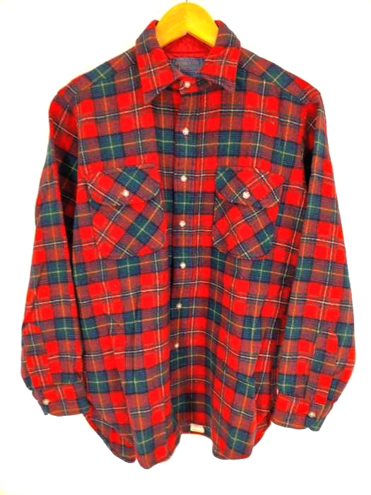 PENDLETON(ペンドルトン) 80s USA製 ウールチェックシャツ メンズ JPN：M JPN：M