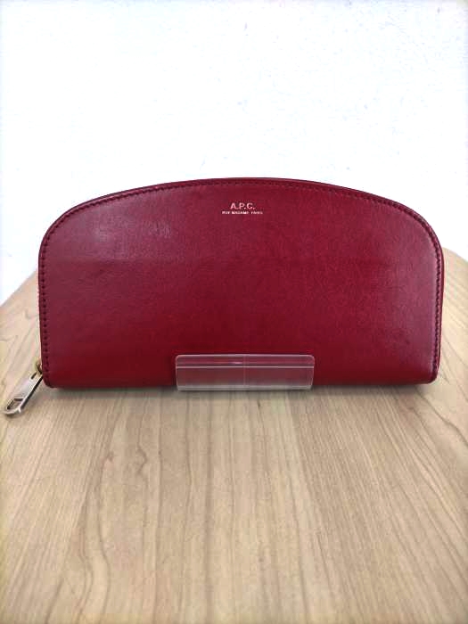 A.P.C.(アーペーセー) ハーフムーンラウンドファスナー長財布 レディース 表記無 表記無