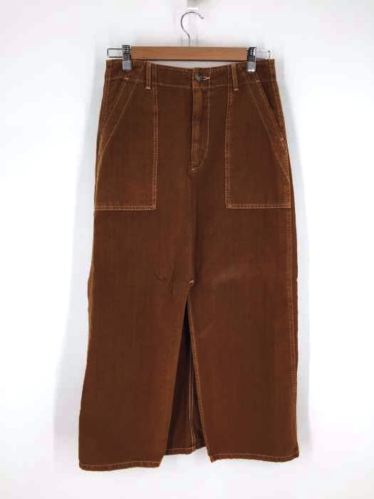 ZARA WOMAN(ザラ ウーマン) Linen High Waist Patch Pocket Maxi Skirt レディース 28inch 28inch