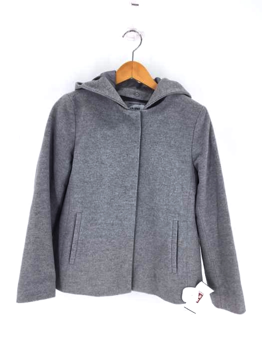OPAQUE.CLIP（オペークドットクリップ） Lux-Veil wool mix 2way フードショートコート レディース アウター コート