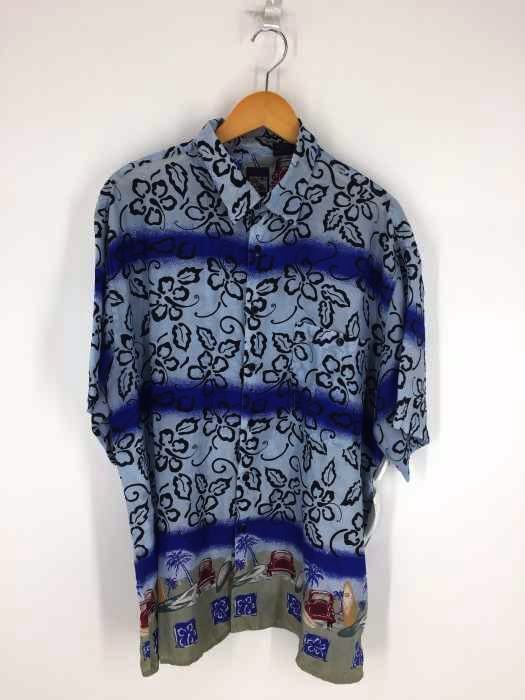 USED古着（ユーズドフルギ） ボタニカル総柄シルクシャツ メンズ トップス カジュアルシャツ