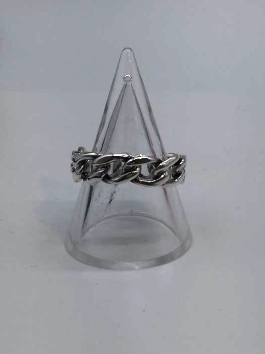 USED古着（ユーズドフルギ） 925刻印 チェーンモチーフ リング メンズ アクセサリー リング