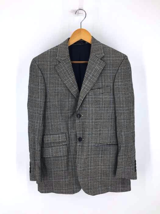 LANDS END(ランズエンド) シルク100 千鳥格子テーラードジャケット メンズ アウター ジャケット