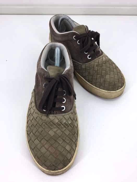 BOTTEGA VENETA(ボッテガヴェネタ) 2トーン編み込みスウェードシューズ メンズ 表記無 表記無