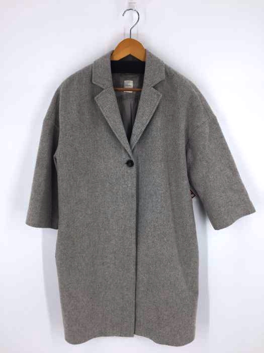 USED古着（ユーズドフルギ） denim yargici シングルブレスト ヘリンボーン チェスターコート レディース アウター コート
