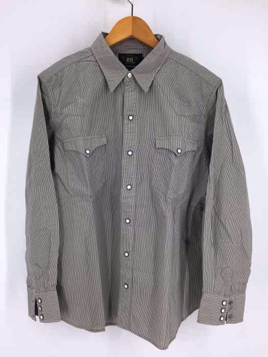 RRL RALPH LAUREN(ダブルアールエル ラルフローレン) ストライプ柄 ウエスタンシャツ メンズ JPN：XL JPN：XL