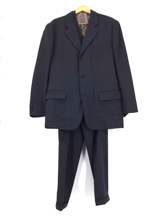COMME des GARCONS HOMME PLUS(コムデギャルソンオムプリュス) AD1993 3ピース ウール バルカポケット 3Bテーラードジャケット 1タックパンツ メンズ M