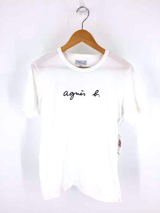 Agnes b.homme(アニエスベーオム) ロゴプリントtシャツ メンズ  イ