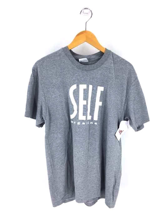 ヘインズ Hanes USA製 80s polycoton SELF magazine プリント TEE メンズ JPN：XL JPN：XL