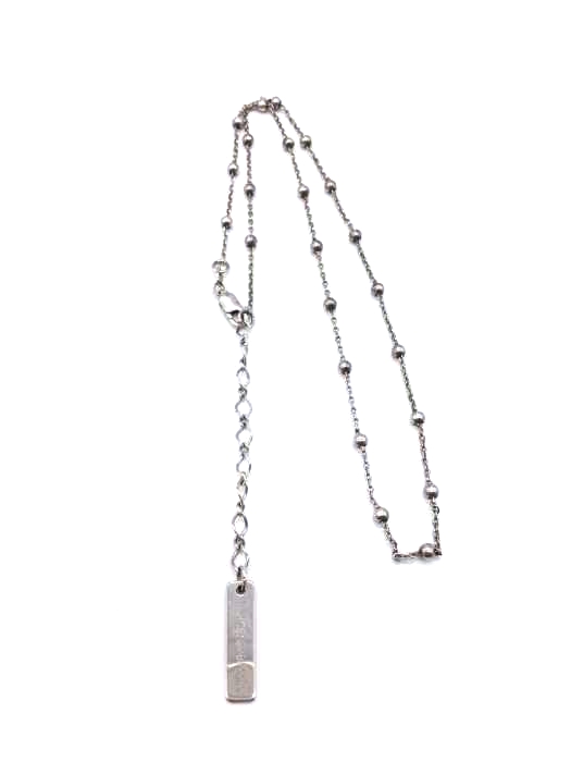 DOLCE&GABBANA(ドルチェアンドガッバーナ) silver925 2連 ロゴプレート ブレスレット レディース 表記無 表記無